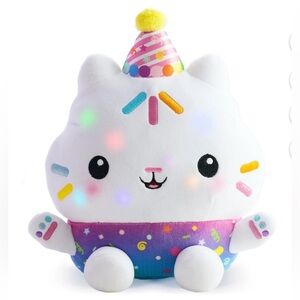 🧸 Gabbys Dollhouse Sprinkle Party Cakey Cat 10-Inch Interactive Plush Toy